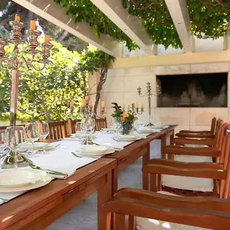 Luxury Beachfront Castello With Private Pool At The Promenade Zlatni Rat At The In - Brac Villa Bol