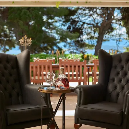 Villa Luxury Beachfront Castello With Private Pool At The Promenade Zlatni Rat At The In - Brac