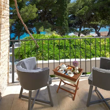 Villa Luxury Beachfront Castello With Private Pool At The Promenade Zlatni Rat At The In - Brac *