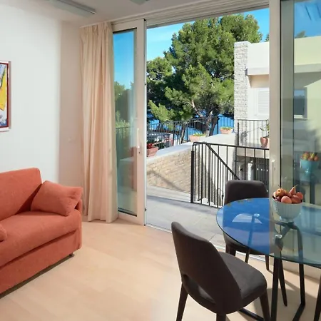 Villa Luxury Beachfront Castello With Private Pool At The Promenade Zlatni Rat At The In - Brac