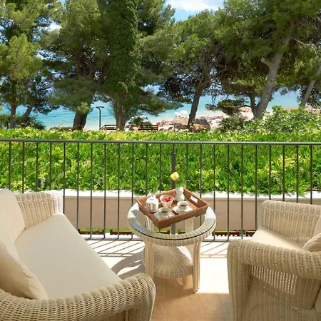Luxury Beachfront Castello With Private Pool At The Promenade Zlatni Rat At The In - Brac