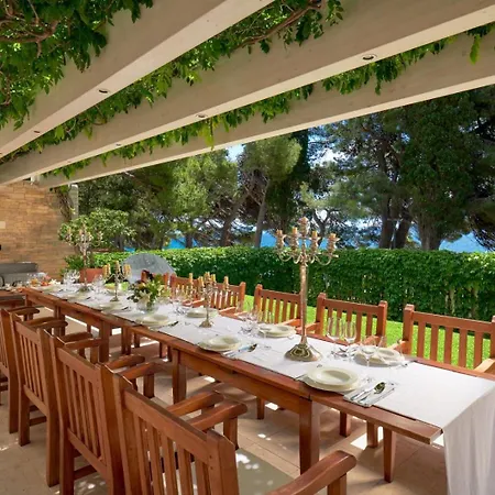 Luxury Beachfront Castello With Private Pool At The Promenade Zlatni Rat At The In - Brac Villa Bol